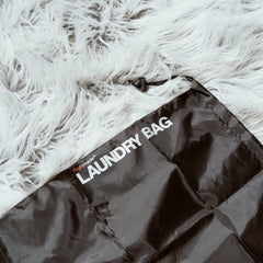 2Pcs Travel Laundry Bag Drawstring Water Resistant Sports Gym Clothes Organiser