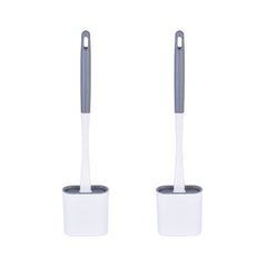 2 Pcs Toilet Brush Set