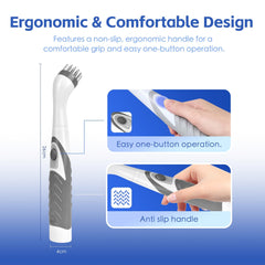 Battery Operated Scrubber Brush with 4 Interchangeable Heads