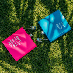 2 Pcs Stainless Steel Hip Flask (175 ml Each) – Funny Quotes, 4 Super‑Bright Colours