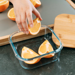 4 Pcs Bamboo Food Container - Medium
