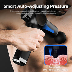 Remology Impact Therapy 7 Adaptive Speed USB-C Fascial Massage Gun with 4 Heads
