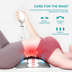 Adjustable Air Lumbar Spine Reliever – Inflatable Back Stretcher with Acupressure & Magnets