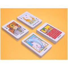 Crazy Eight Hearts Old Maid Fish Educational children card games - Set of 4 Assorted