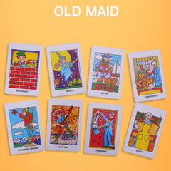 Crazy Eight Hearts Old Maid Fish Educational children card games - Set of 4 Assorted