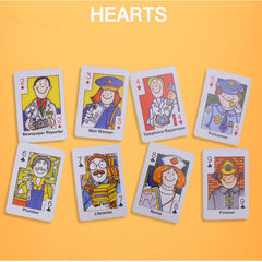 Crazy Eight Hearts Old Maid Fish Educational children card games - Set of 4 Assorted