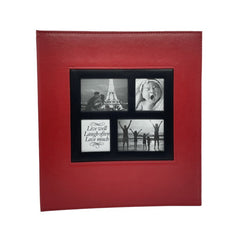 Extra Large 600-Pocket Leather Photo Album - Beige