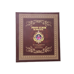 Extra Large 600-Pocket Leather Photo Album - Brown