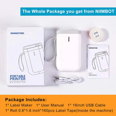 Niimbot D11 Protable Wireless Connection Label Printer White