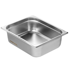 8 Pack Hotel Pans, 1/2 Size Anti-Jam Steam Pan with Lid, 0.8mm Thick Stainless Steel Steam Table Pan, 4-Inch Deep Commercial Table Pan, Catering Storage Food Pan, for Industrial & Scientific