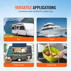 Diaphragm Pump 1.8GPM 6.81 L/min 3-Chamber Water Pump Pressure Switch