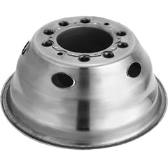 Polished 19.5" 10 Lug Wheel Simulators Stainless Steel Bolt Kit Hubcap Kit Fit for 2005-2020 Ford F450/F550 2WD Trunk Dually Wheel Cover Set