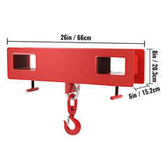Forklift Lifting Hook 6000 LBS Capacity Forklift Lifting Hoist Swivel Hook Mobile Crane Forklift Attachments