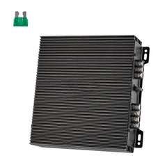 Car Audio Amplifier, 2-Channel Bridgeable Car Amplifier, Full-Range Class AB Stereo Amp, Max. 2 x 300W at 4 Ohms / 2 x 600W at 2 Ohms, High Output, for SUVs, Pickups, and Off-Road Vehicles