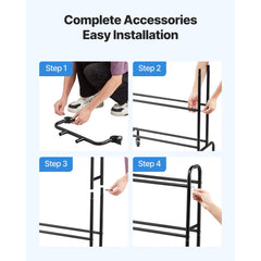 3D Printer Filament Storage Rack, 4 Tier Heavy Duty Storage Shelf, Rolling Filament Spool Holders Racks with Wheels, Filaments Organzied for 3D Printing Station, Office, Workshop (Shelf Only)