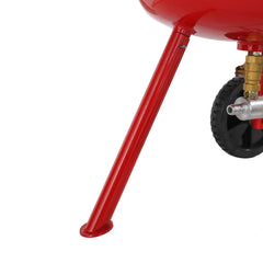 10Gal/40L Sandblaster Equipped w/Nozzle Shut-Off Valve Pressure Gauge Ceramic Nozzle Rubber Wheels Grit Power Sand Blasters Portable Sandblasting Equipment