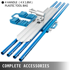 Bull Float Magnesium Concrete Float 48 x 8" Round End Concrete Float Tool Cement Tool Bull Concrete Kit Bull Float with 4 Float Handle Bull Float Bracket Concrete Tools Finishing Bull Float