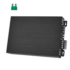 Car Audio Amplifier, 4-Channel Bridgeable Car Amplifier, Multichannel Class AB Stereo Amp, Max. 4 x 200W at 4 Ohms / 4 x 400W at 2 Ohms, High Output, for SUVs, Pickups, and Off-Road Vehicles