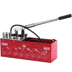 Hydraulic Pressure Test Pump 50 Bar Hand Pressure Test Pump 726 PSI 3.2 Gallon Tank 45ML 1/2" BSP Hydrostatic Test Pump for Pipeline Pressure Container Irrigation Firemen (Test Pump 50 Bar)