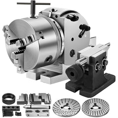 BS-0 Dividing Head 5 Inch, Precision Dividing Head Set with 5" 3-jaw Chuck & Tailstock Dividing Plates for Milling Machine