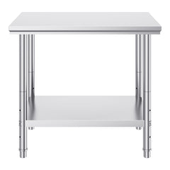 910x610mm Stainless Steel Kitchen Bench Commercial Work Food Prep Table