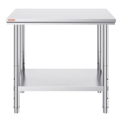 910x610mm Stainless Steel Kitchen Bench Commercial Work Food Prep Table