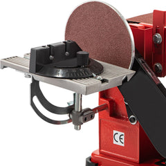 Belt Sander 4" x 36", Disc Combo Sander 6",Electric Adjustable Bench Belt Sander 375W,Grinder Bench Sanding Machine With 4 Rubber Foot Pad