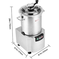 Food Processor & Vegetable Chopper, 18L Food-Grade Stainless Steel Food Processor Chopper with S-Curve Blade and Scraper, Ideal for Chopping Vegetables, Fruit, Grains, Nuts
