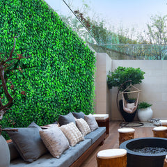 Artificial Boxwood Panels, 12 PCS 20"x20" Boxwood Hedge Wall Panels, PE Artificial Grass Backdrop Wall 1.6\", Privacy Hedge Screen for Decoration of Outdoor, Indoor, Garden, Fence, and Backyar