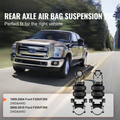 Air Bag Suspension Kit, Air Springs Suspension Bag Kit Compatible with 1999-2004 Ford F250/F350 2WD 4WD, 2008-2010 Ford F250/F350 2WD 4WD, 5000 lbs Loading, 5 to 100 PSI