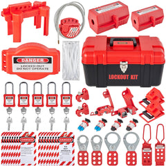 42 PCS Lockout Tagout Kits Electrical Loto Kit for Electrical Risk Removal