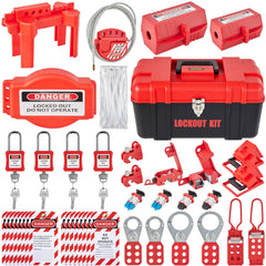 42 PCS Lockout Tagout Kits Electrical Loto Kit for Electrical Risk Removal