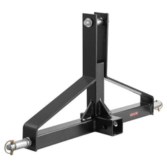 3 Point Trailer Hitch with 2 in Receiver, 3pt Quick Hitch Attachment for Category 1 Tractor, 3000lbs Capacity, Tow Drawbar Adapter, Compatible with Kubota, Mahindra, Ford, Yanmar, John Deere
