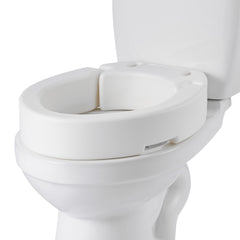 Raised Toilet Seat, 136.1 kg Load Capacity, 88.9 mm Lift Height, Commode Elevated Toilet Seat Riser with Enlarged Opening for Seniors, Elderly, Handicap, Disabled, Adults, Fits Elongated Bowl