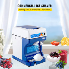 Ice Shaver 265LBS/Hour Snow Cone Frozen Ice Shaving Slushie Dessert Maker Stainless Steel Food Grade for Kitchen Home Bars
