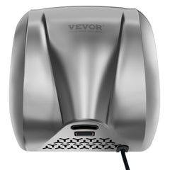 Heavy Duty Commercial Hand Dryer, 1800W Automatic High Speed Stainless Steel Warm Wind Hand Blower, 220V-240V Plug In/Hardwired Two Power Options, Compliant for Industry Business Restrooms