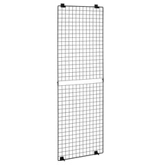 3 Packs Grid Wall Panels, 610 x 1828 mm Wire Grid Panels Display Rack, Wall-Mounted Art Display Shelf, Black Carbon Steel Wall Hanging Gridwall for Craft Show, Decoration, Storage, Notice Board