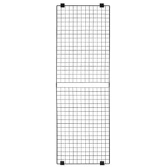 3 Packs Grid Wall Panels, 610 x 1828 mm Wire Grid Panels Display Rack, Wall-Mounted Art Display Shelf, Black Carbon Steel Wall Hanging Gridwall for Craft Show, Decoration, Storage, Notice Board