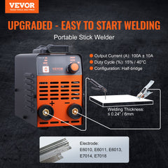 ARC Stick Welder 220V 140A Stick/Lift TIG 2-in-1 Welding Machine Hot Start