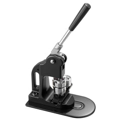 Button Maker Machine, 32 mm, Pin Maker Machine with 500pcs Button Parts, Circle Cutter, Hex Wrenches and Magic Book, Ergonomic Handle, for DIY Badges, Personalized Pins and Key Chains, Black