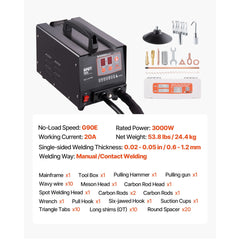 Stud Welder Dent Repair Kit, Spot Welding Machine with Slide Hammer Dent Puller, Professional Dent Removal Kit for Auto Body Dent Repair
