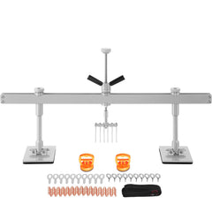 Car Dent Puller Kit, 85CM Dent Pull Lever 6 Claw Hook Accessories, Paintless Dent Removal Kit Dent Pull Lever Bar Kit for Auto Body Repair Door Dings and Hail Damage