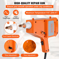 Stud Welder Kit, 1600A Stud Welder Dent Repair Kit, 800VA Spot Welder Stud, 220V Stud Gun Dent Puller Kit with Complete Accessories, Dent Welder Repair for Auto Body Repairing