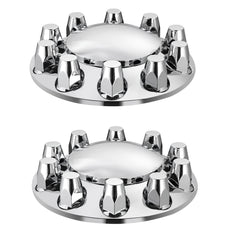 Front Axle Cover Combo Kit ABS Lug Nut Covers with Nut Cover Tools