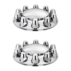 Front Axle Cover Combo Kit ABS Lug Nut Covers with Nut Cover Tools