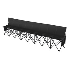 8 Seat Portable Folding Sport Bench Outdoor Camping Chair with Carry Bag