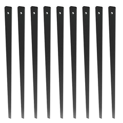 Staircase Metal Balusters, 32.28"x1"x0.2" Flat Aluminum Alloy Decorative Banister Spindles, 51 Pack Deck Baluster with Screws, Classic Hollow Deck Railing Satin Black Powder Coated for Porch