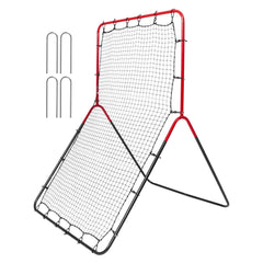 Baseball And Softball Rebounder Net, 3 x 4.5 ft PitchBack Baseball Pitching Nest, 3-Way Baseball, Softball Pitchback Net, Fielding Trainer, Bounce Back Net for Fielding/Throwing Practice
