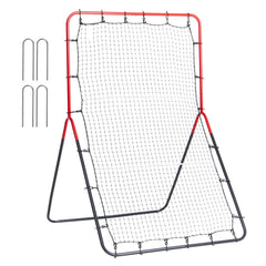 Baseball And Softball Rebounder Net, 3 x 4.5 ft PitchBack Baseball Pitching Nest, 3-Way Baseball, Softball Pitchback Net, Fielding Trainer, Bounce Back Net for Fielding/Throwing Practice