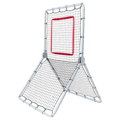 Baseball And Softball Rebounder Net, 3.5 x 6 ft PitchBack Baseball Pitching Nest, Softball Pitchback Net, Fielding Trainer, Bounce Back Net for Fielding/Throwing Practice, 5 Adjustable Angles
